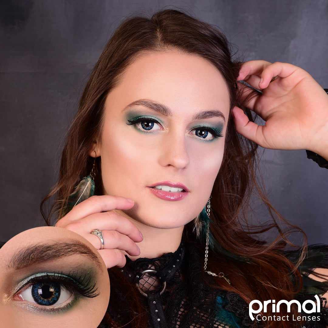 Moonrise Ocean - Blue Colored - Primal Contact Lenses