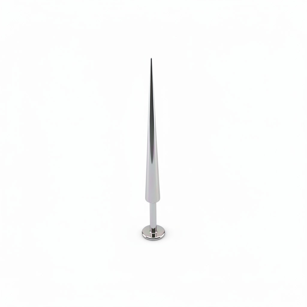 Surgical Steel Taper Spike Disturbed Flat Back 14g