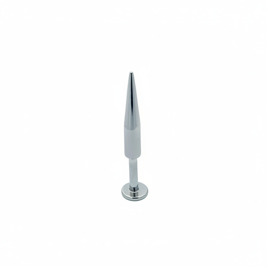 Surgical Steel Taper Cylindrical Spike Disturbed Flat Back 14g