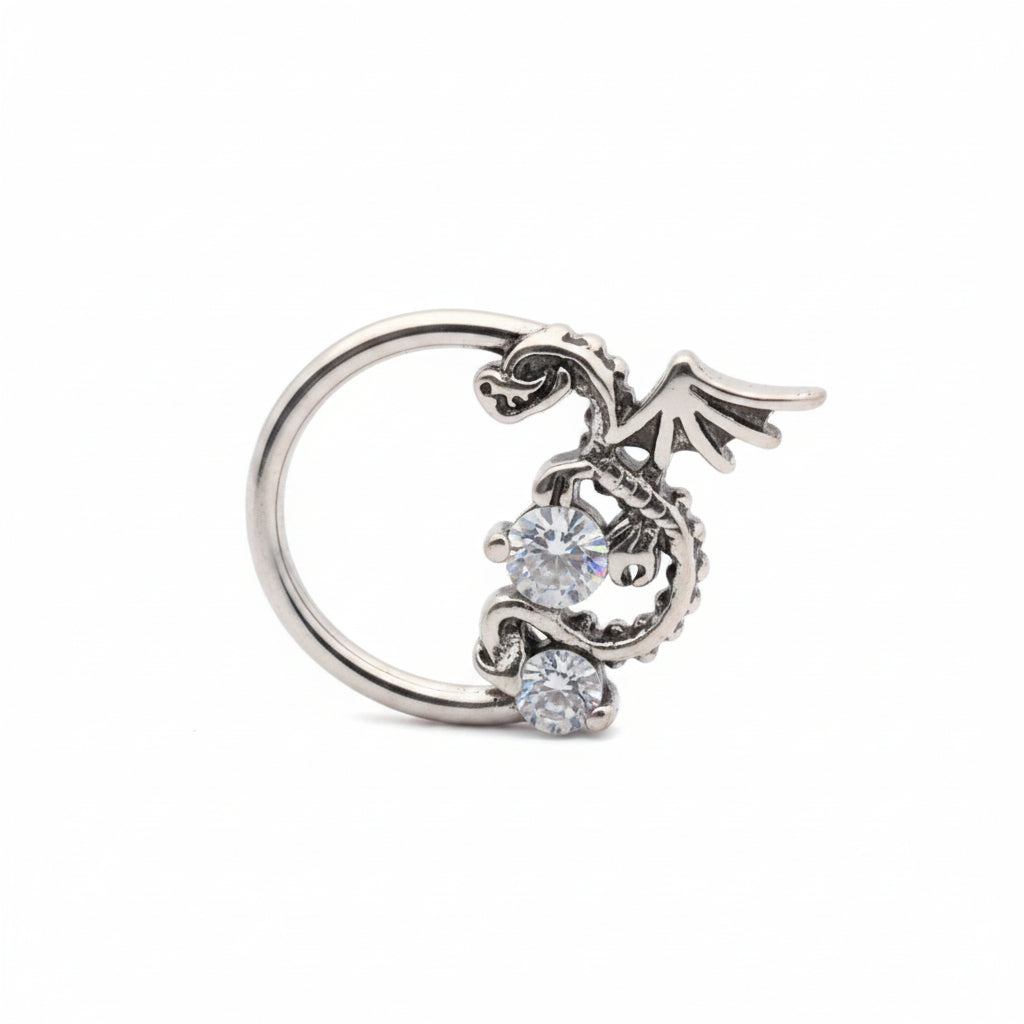 Dragon Claw-Set Crystal Bendable Ring 16g