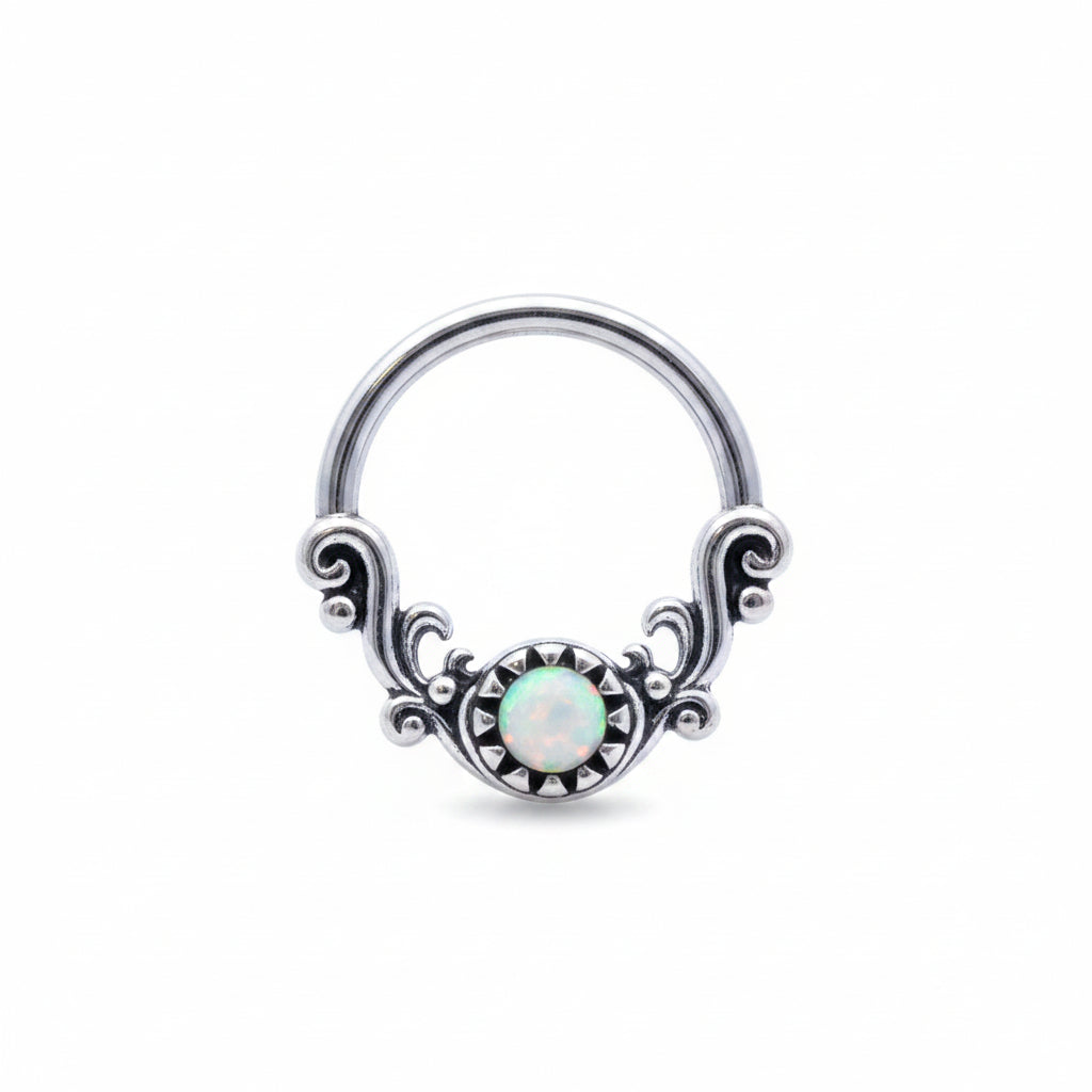 Filigree Opal Bendable Ring 16g