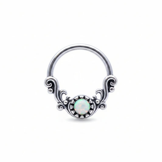 Filigree Opal Bendable Ring 16g