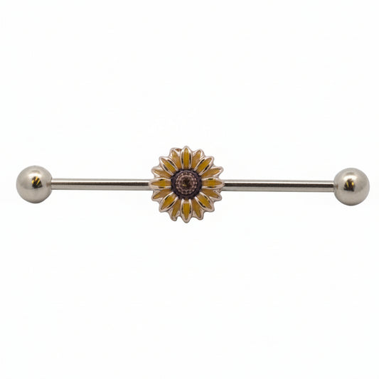 Sunflower Fancy Industrial Barbell 14g