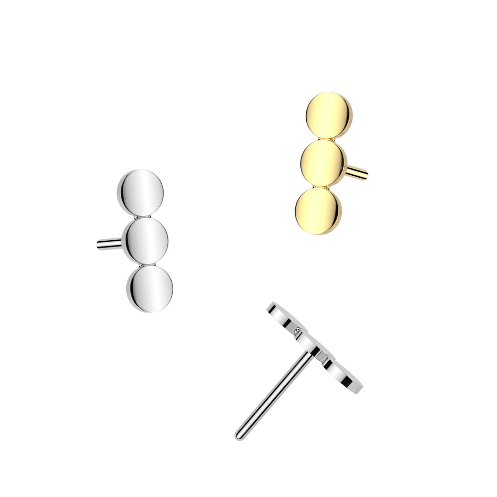 Premium G23 Titanium Tri-Dot Simple Threadless Top