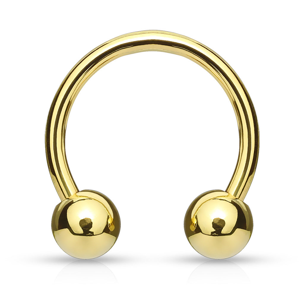 PVD Steel Circular Barbell