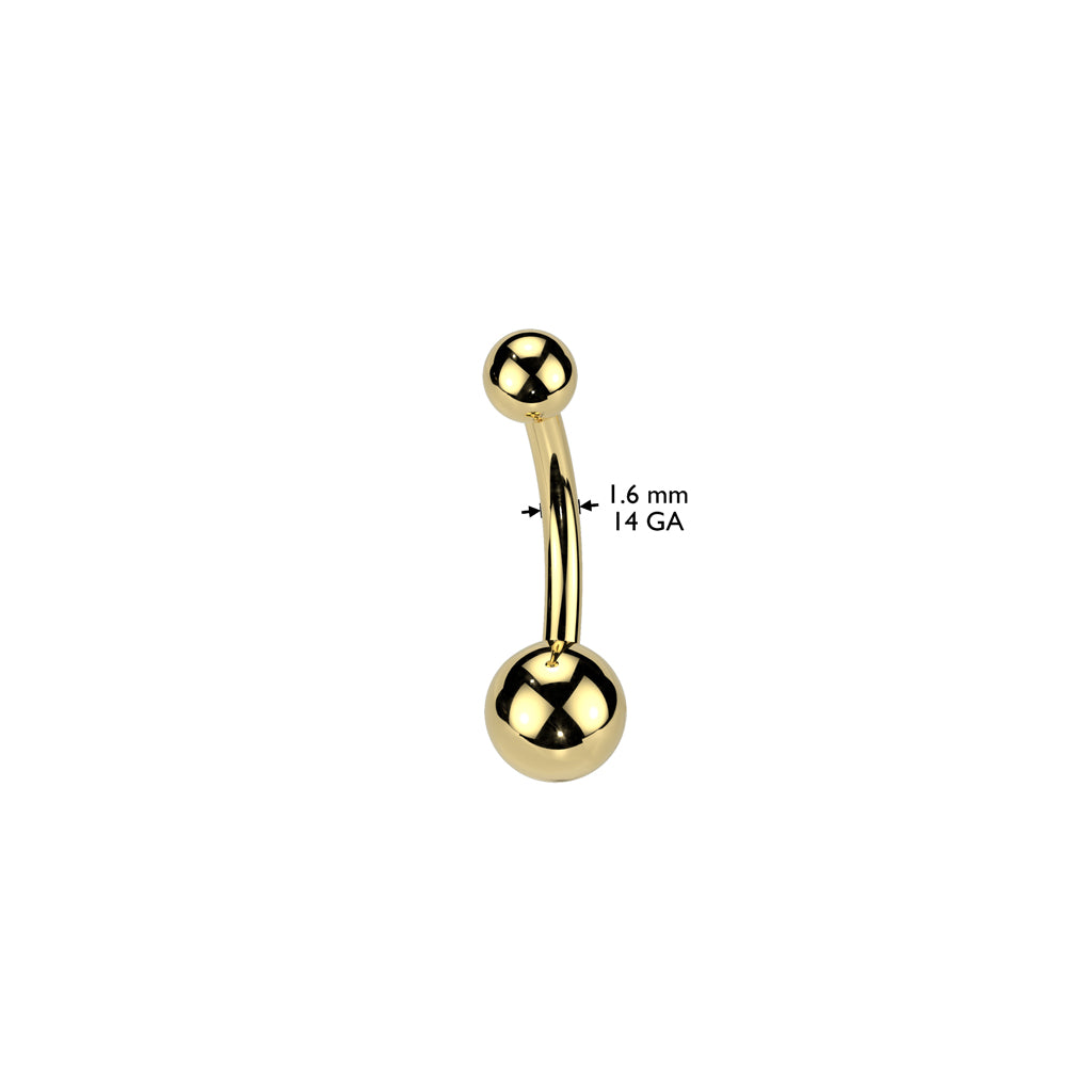 PVD Belly Ring 14g
