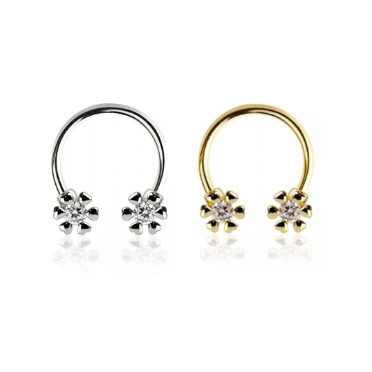 Halo Heart Circular Barbell 16g