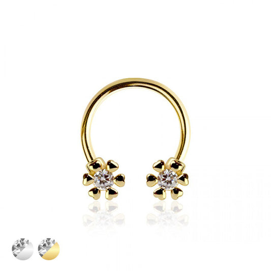 Halo Heart Circular Barbell 16g