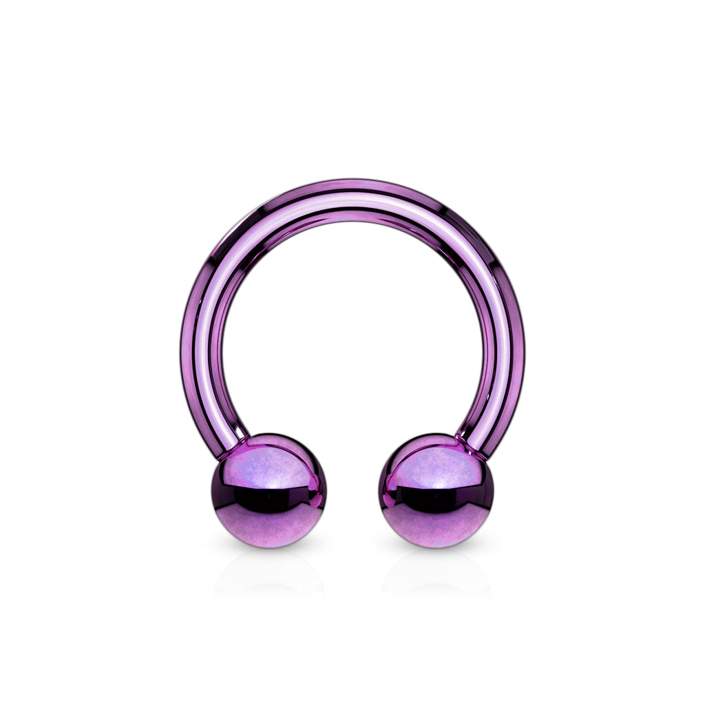 PVD Steel Circular Barbell