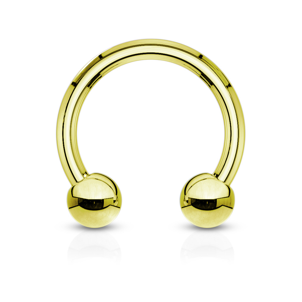 PVD Steel Circular Barbell