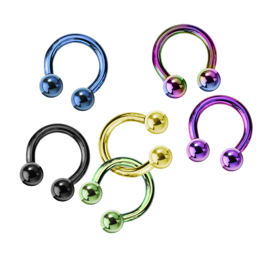 PVD Steel Circular Barbell