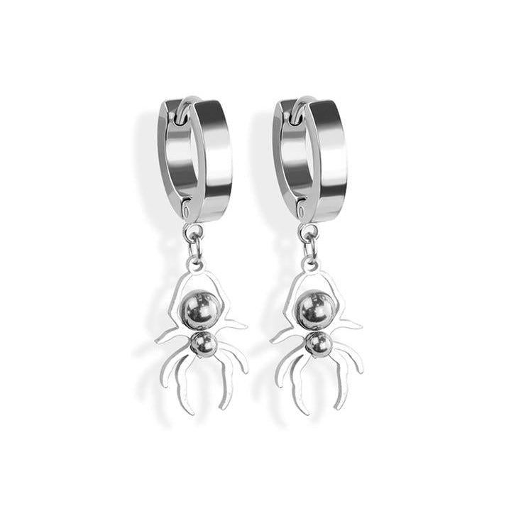 Gothic Widow Dangle Cuff Earrings