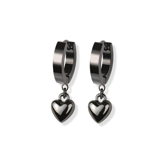 Minimalist Hearts Dangle Cuff Earrings