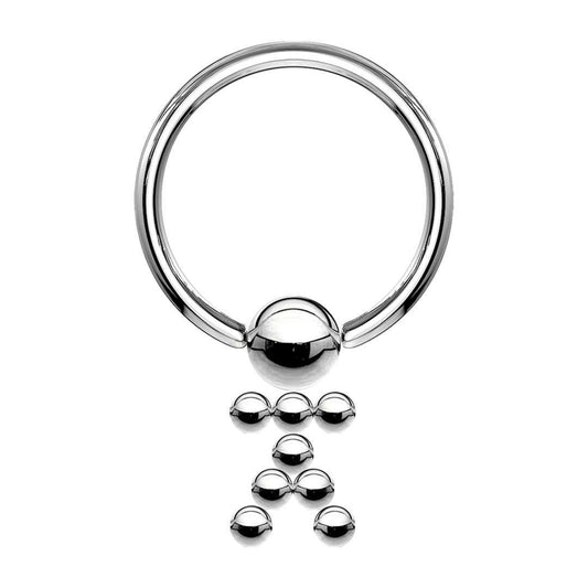 Hanging Man Captive Bead Ring