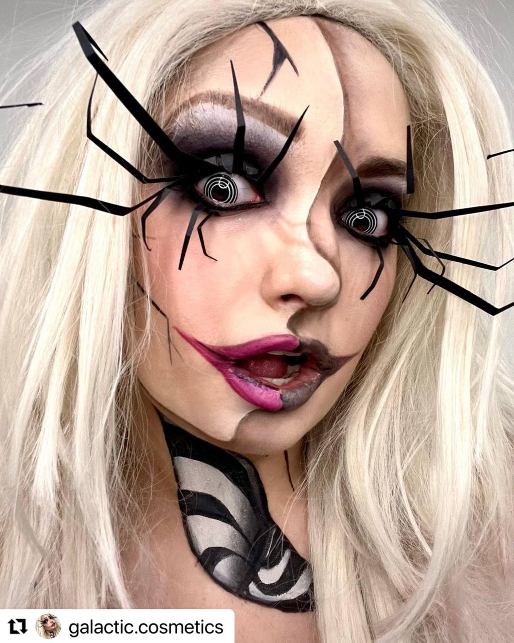 Hypnotized - Black & White Colored - Primal Contact Lenses