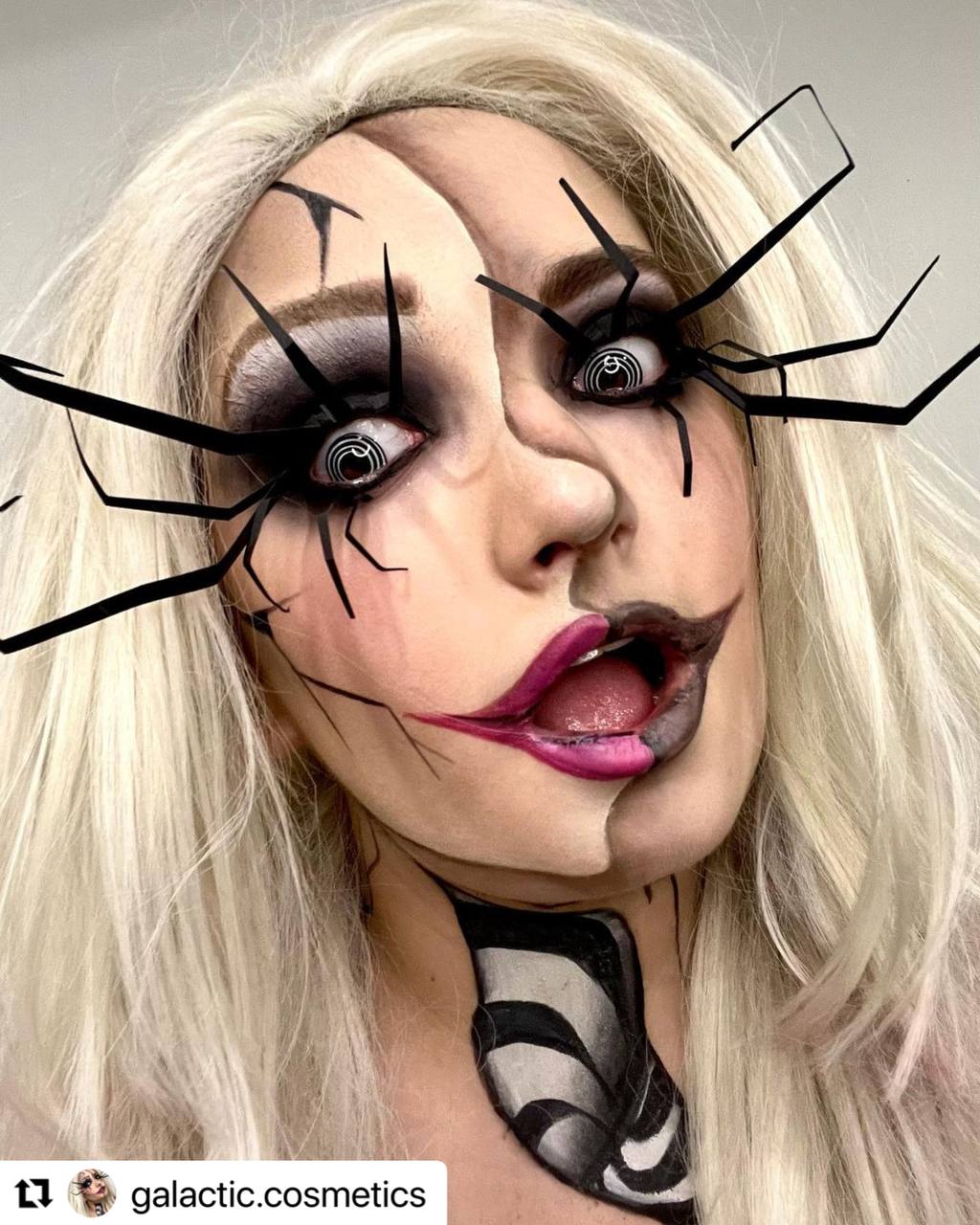 Hypnotized - Black & White Colored - Primal Contact Lenses