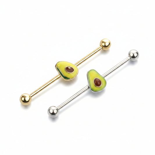 Avocado Fancy Industrial Barbell 14g