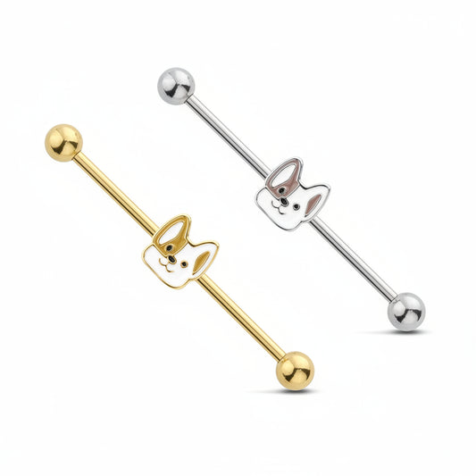 Corgi Fancy Industrial Barbell 14g