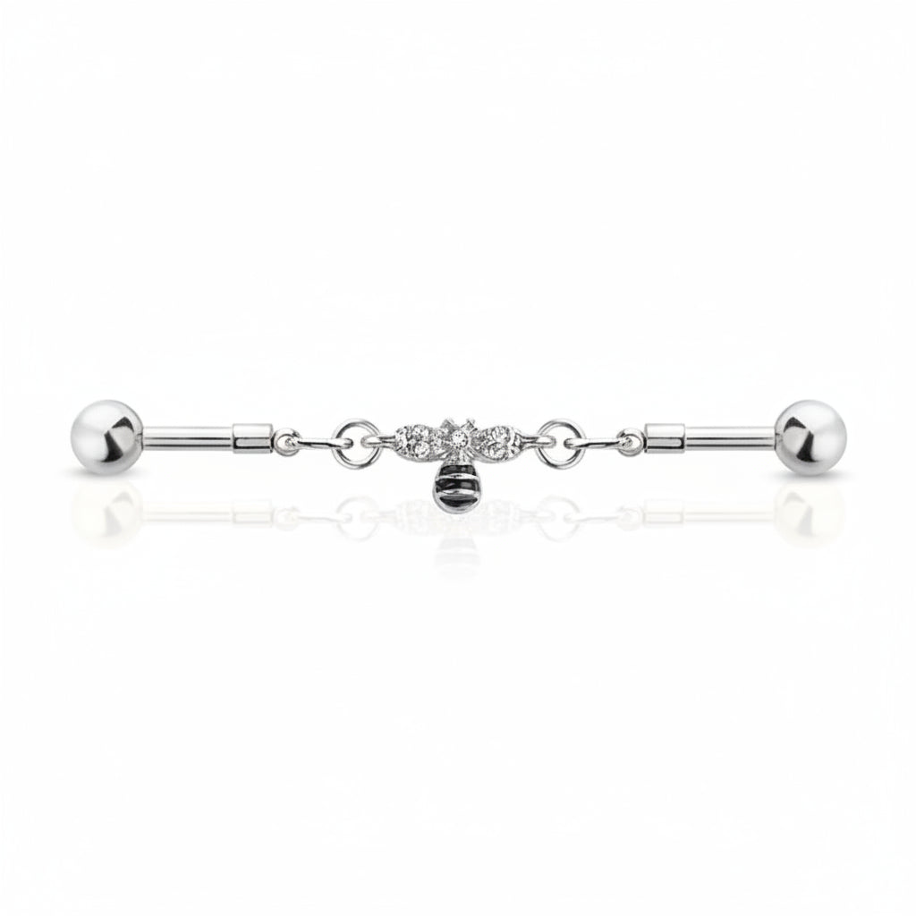Chain Honey Bee Industrial Barbell 14g