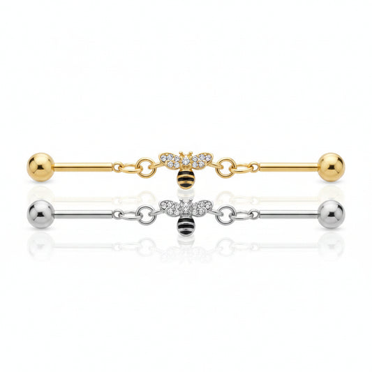 Chain Honey Bee Industrial Barbell 14g