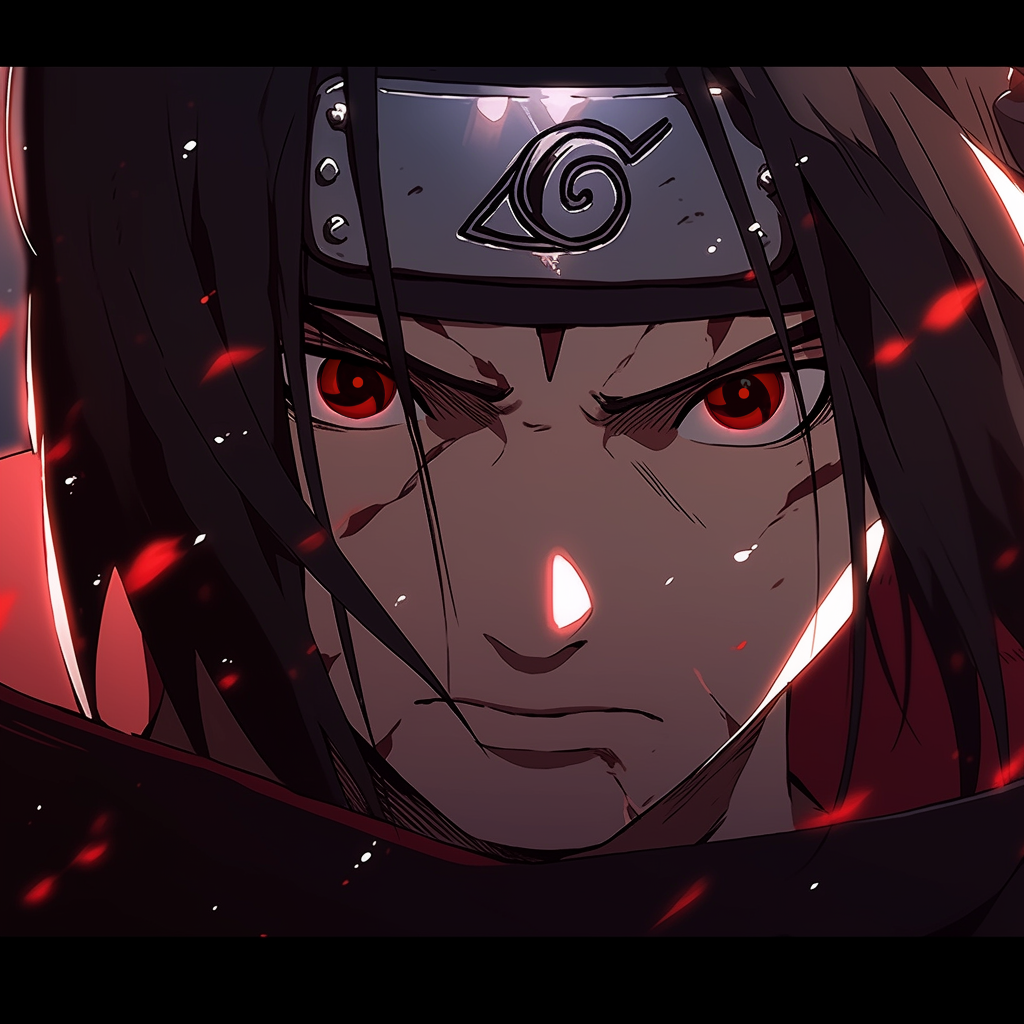 Itachi Uchicha Mangekyou Colored - Primal Contact Lenses