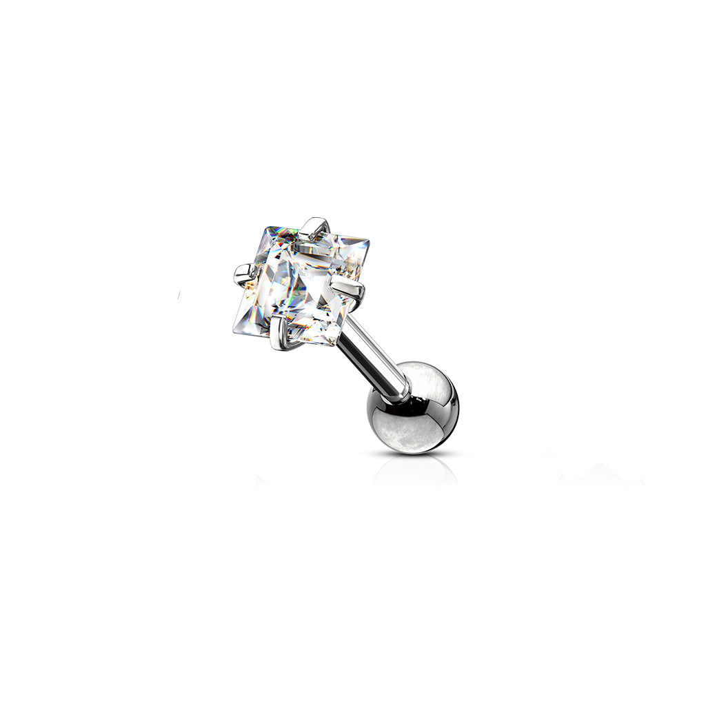 Premium Claw-Set Square Ball Back