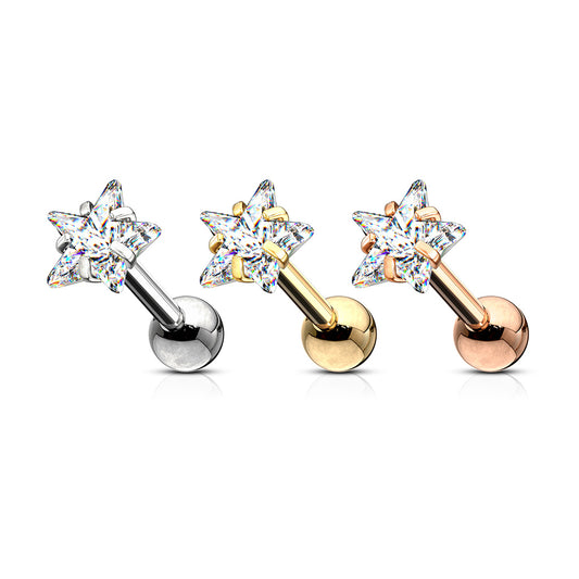 Premium PVD Star Claw-Set Star Ball Back