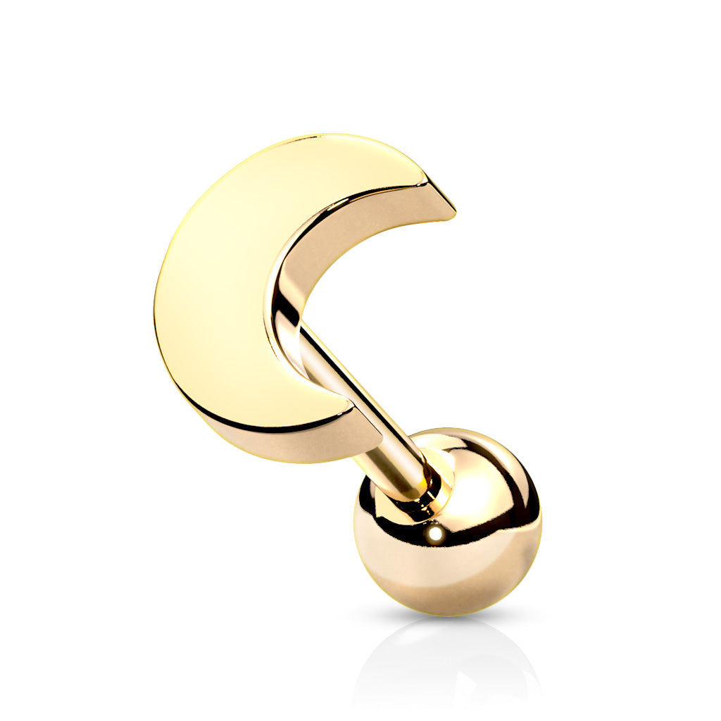 Premium Surgical Steel Moon Ball Back 16g