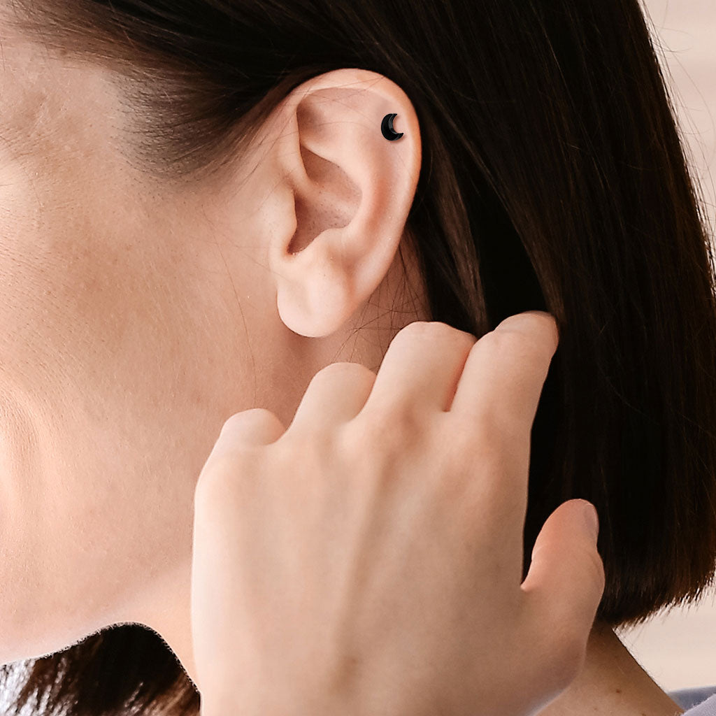 Premium Surgical Steel Moon Ball Back 16g