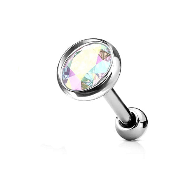 Premium Bezel-Set Round Ball Back