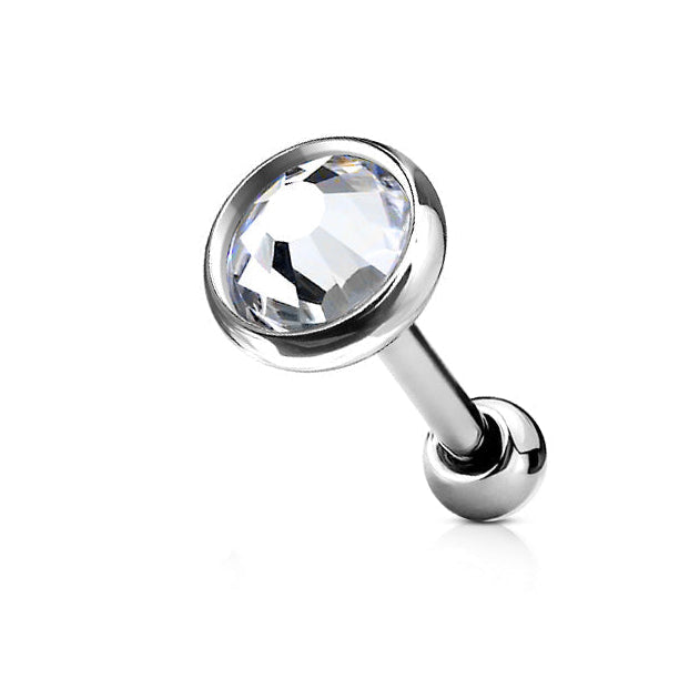 Premium Bezel-Set Round Ball Back