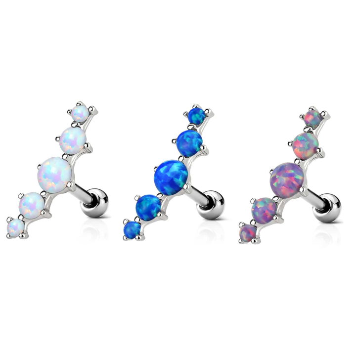 5-Opal Cartilage Ball Back 16g