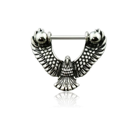 Vintage Eagle Nipple Barbell 14g