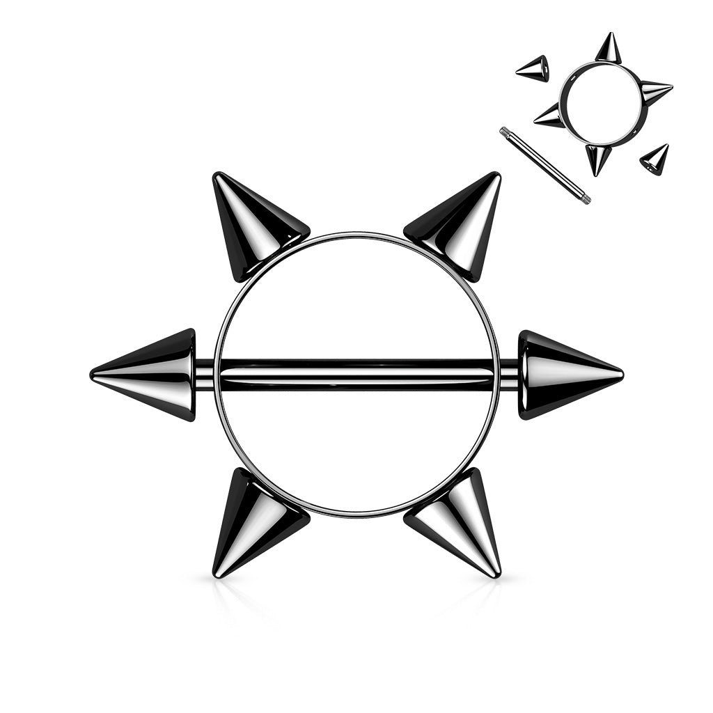 Premium Spiked Nipple Shield 14g