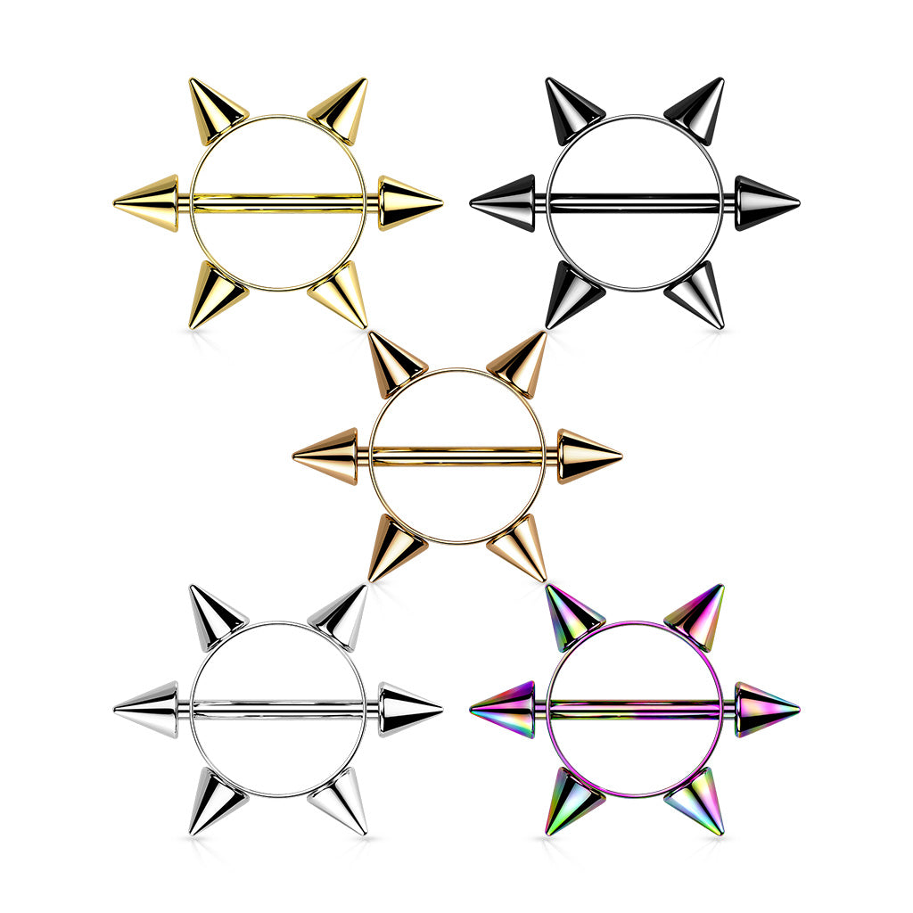 Premium Spiked Nipple Shield 14g