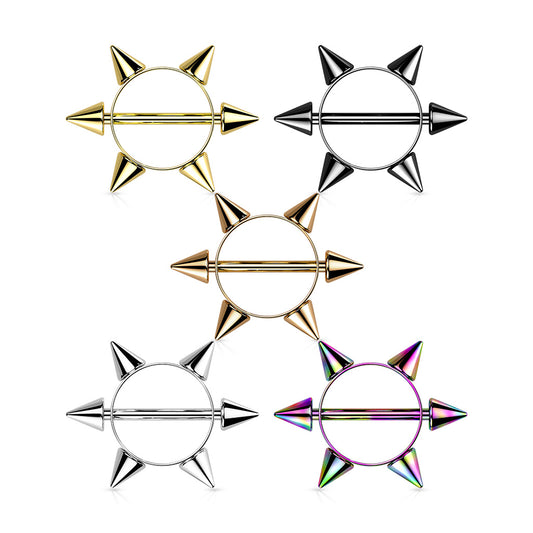 Premium Spiked Nipple Shield 14g
