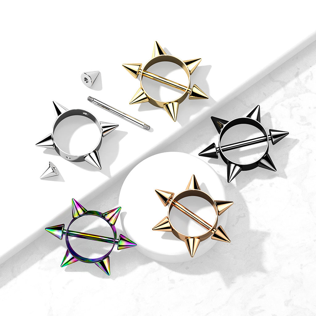Premium Spiked Nipple Shield 14g