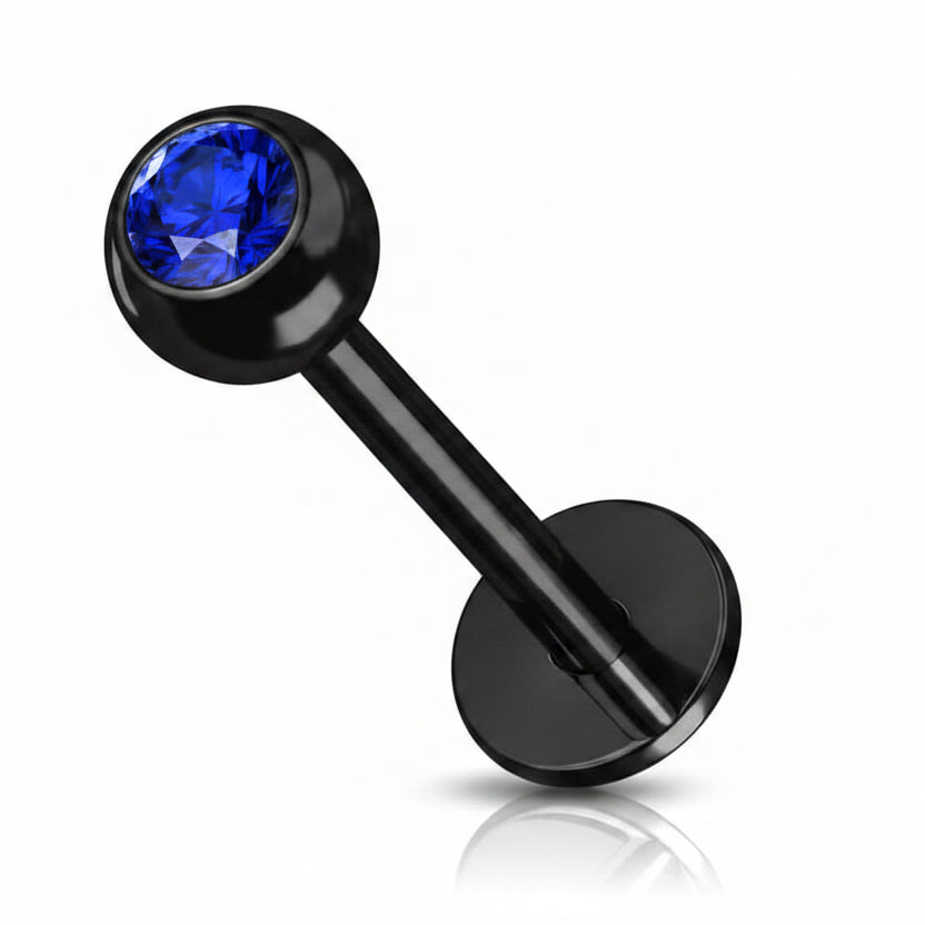 Blackline PVD Crystal Flat Back 16g
