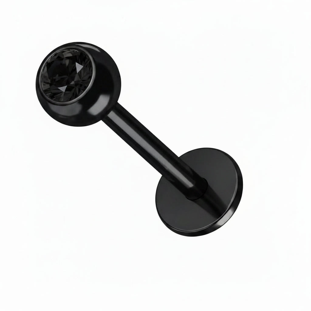 Blackline PVD Crystal Flat Back 16g