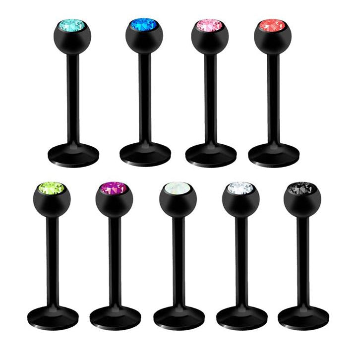 Blackline PVD Crystal Flat Back 16g
