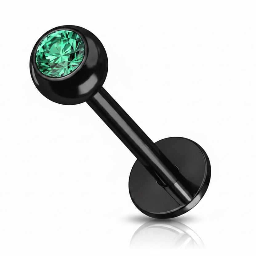 Blackline PVD Crystal Flat Back 16g