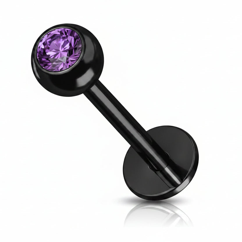 Blackline PVD Crystal Flat Back 16g