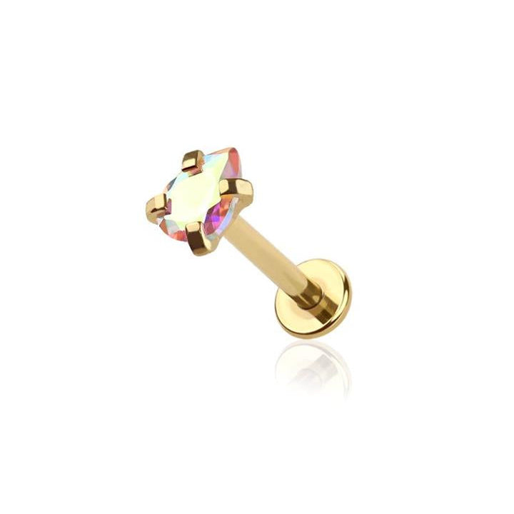 Tear Drop Claw-Set Crystal Flat Back 16g