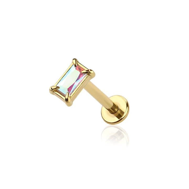 Claw-set Rectangle Flat Back 16g