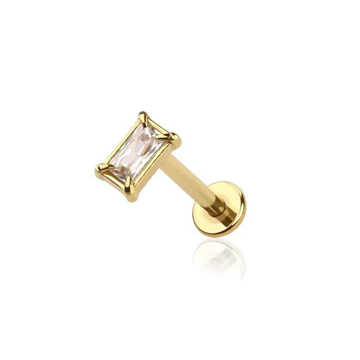 Claw-set Rectangle Flat Back 16g