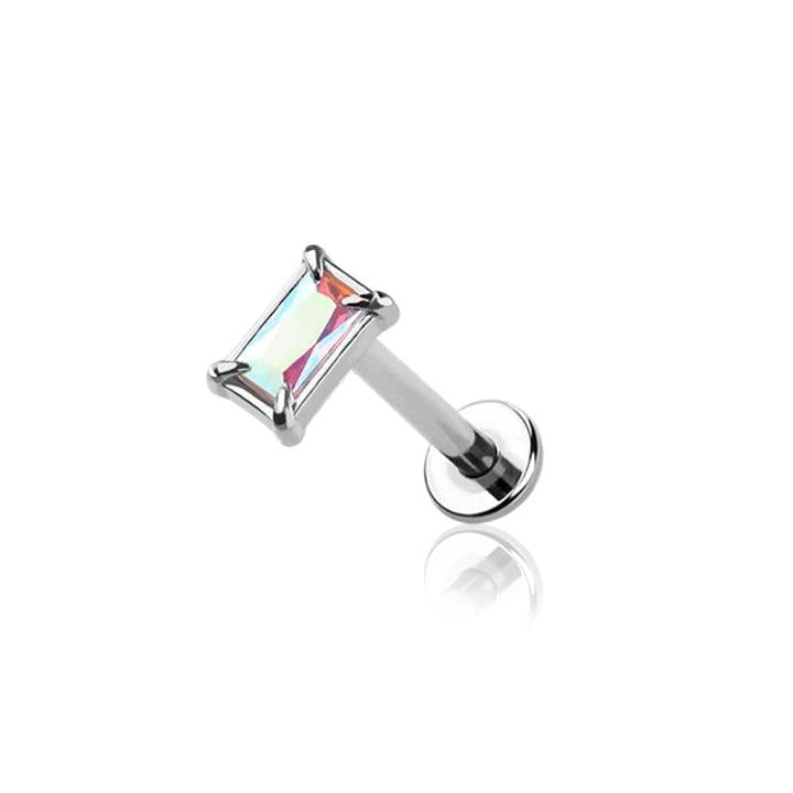 Claw-set Rectangle Flat Back 16g