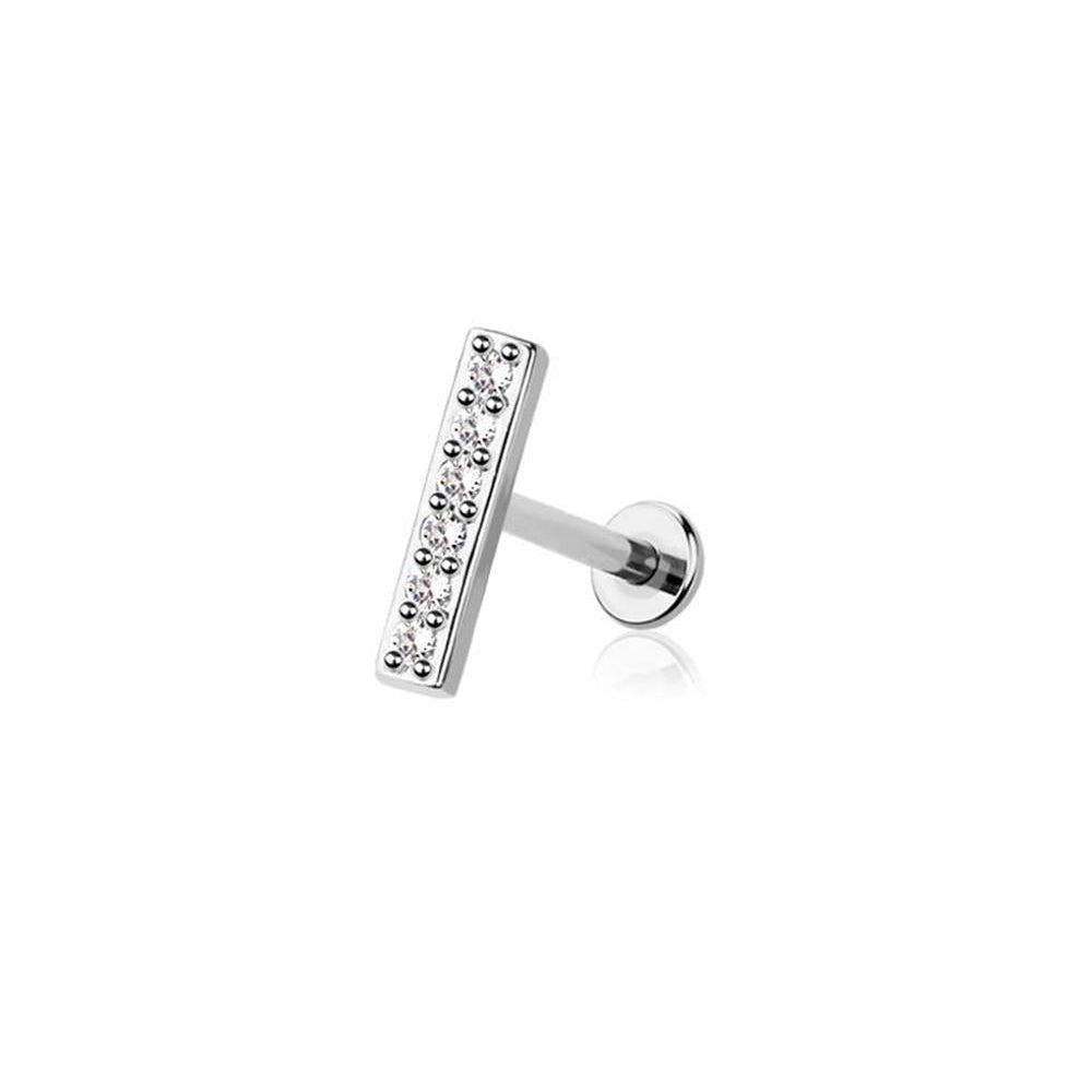 Crystal Six Bar Flat Back 16g