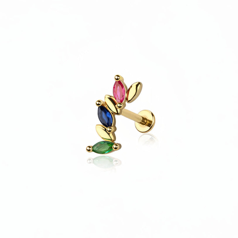 Marquise Leafline Curve Flat Back 16g