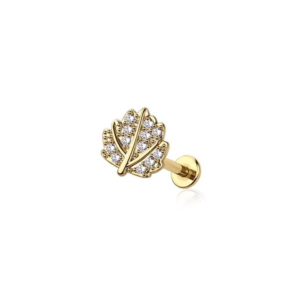 Crystal Leaf Flat Back 16g
