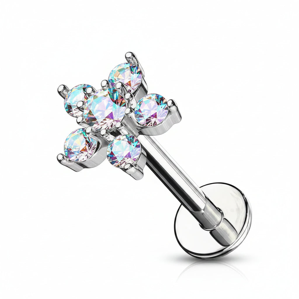 Claw-Set Flower Flat Back 16g
